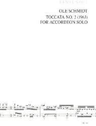 Toccata no.2 : for accordion solo - Ole Schmidt