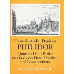 Quartett B-Dur Nr.4 - für Oboe (Flöte), - Francois-Andre Philidor