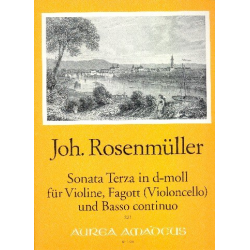 Sonata terza d-Moll - für - Johann Rosenmüller