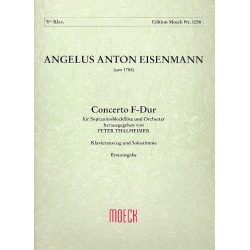 Concerto F-Dur für Sopraninoblock- - Angelus Anton Eisenmann