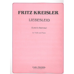 Liebesleid - for violin and piano - Fritz Kreisler