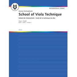 Schule der Violatechnik Band 1 - Heinrich Schradieck
