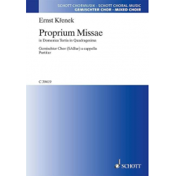 Proprium Missae in Domenica Tertia in Quadragesima - Ernst Krenek