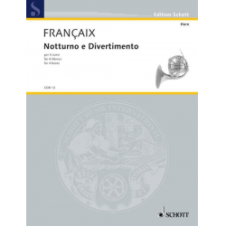 NOTTURNO E DIVERTIMENTO : FUER - Jean Francaix