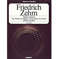 MUSICA NOTTURNA : 4 STUECKE FUER - Friedrich Zehm