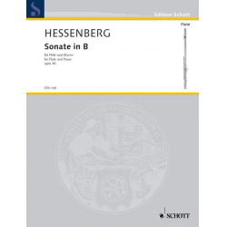Sonate B-Dur op.38 : für Flöte und Klavier - Kurt Hessenberg