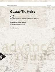 Jig op.29,2 - for 5 saxophones (SAATBar) - Gustav Holst / Arr. Albert Loritz