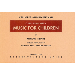 MUSIC FOR CHILDREN : AMERICAN EDI- - Carl Orff