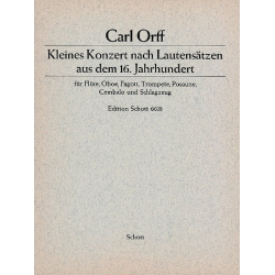 KLEINES KONZERT NACH LAUTENSAETZEN - Carl Orff