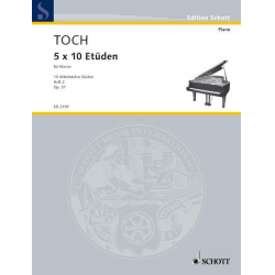 Mittelstufen-Etüden op.57 Band 2 : für Klavier - Ernst Toch