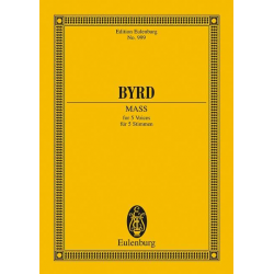 MASS IN 5 PARTS : MINIATURE SCORE (LA) - William Byrd
