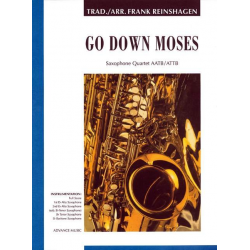 Go down Moses - for 4 saxoohones - Frank Reinshagen