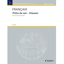 PRIERE DU SOIR ET CHANSON : FUER - Jean Francaix