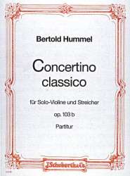 CONCERTINO CLASSICO D-DUR - Bertold Hummel
