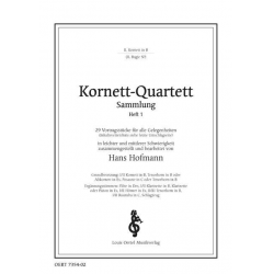 Kornett Quartett-Sammlung, Heft 1 - Kornett 2 Bb - Conradin (Konradin) Kreutzer / Arr. Hans Hofmann