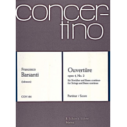 Ouvertüre op.4,2 : für Streichquartett und Bc. - Francesco Barsanti