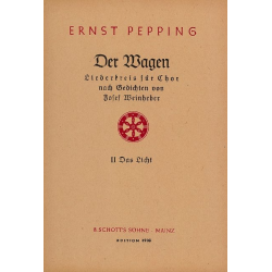 DER WAGEN BD.2 : DAS LICHT -Ernst Pepping