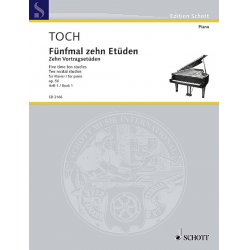 ZEHN VORTRAGS-ETUEDEN : FUER - Ernst Toch