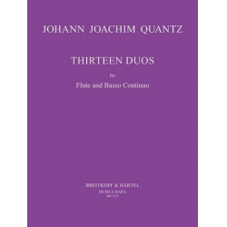 13 DUOS : FOR FLOETE AND BC - Johann Joachim Quantz