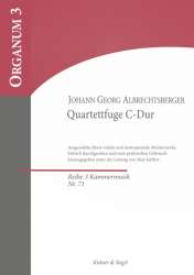 Quartettfuge C-Dur : für Streichquartett -Johann Georg Albrechtsberger