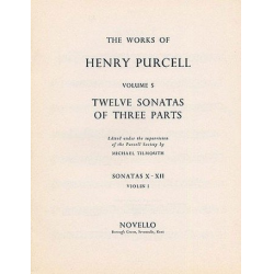 12 sonatas of 3 parts no.10-12 : for violin 1 - Henry Purcell