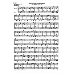 Doppelkonzert F-Dur - Johann Georg Albrechtsberger