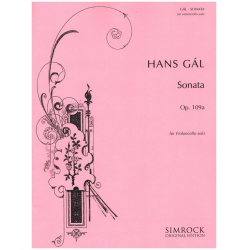 Sonate op.109a : für Violoncello solo - Hans Gal