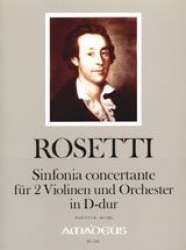Sinfonia concertante D-Dur - für 2 Violinen - Francesco Antonio Rosetti (Rößler)
