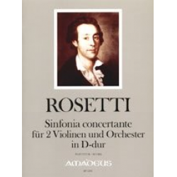 Sinfonia concertante D-Dur - für 2 Violinen - Francesco Antonio Rosetti (Rößler)