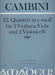 Quintett e-Moll Nr.22 - für 2 Violinen, - Giuseppe Maria Gioaccino Cambini