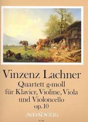 Quartett g-Moll op.10 - für Klavier, - Vincenz Lachner