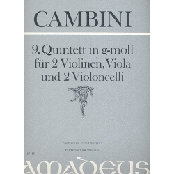 Quintett g-Moll Nr.9 - für 2 Violinen, Viola - Giuseppe Maria Gioaccino Cambini