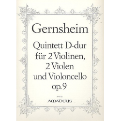 Quintett D-Dur op.9 - - Friedrich Gernsheim