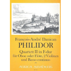 Quartett F-Dur Nr.2 - für Oboe (Flöte), - Francois-Andre Philidor