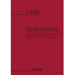 3 SONATE : PER IL CEMBALO - Giuseppe Sarti