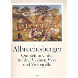 Quintett C-Dur - für 3 Violinen, Viola und - Johann Georg Albrechtsberger