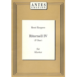 Ritonell F-Dur Nr.4 - für Klavier - René Eespere