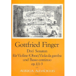 3 Sonaten op.1,1-3 - für Violine - Gottfried Finger