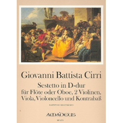 Sextett D-Dur - für Flöte (Oboe), - Giovanni Battista Cirri
