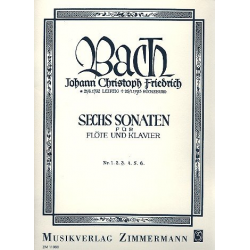 Sonate Nr.3 aus 6 Sonaten : - Johann Christoph Friedrich Bach