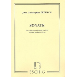 Sonate : für Oboe (Flöte) und Gitarre - Johann Christoph Pepusch