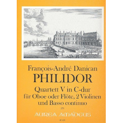 Quartett C-Dur Nr.5 - für Oboe (Flöte), - Francois-Andre Philidor