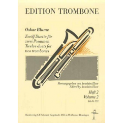 12 Duette Band 2 (Nr.7-12) - Oskar Blume