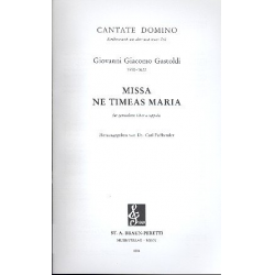 Missa ne timeas Maria : - Giovanni Giacomo Gastoldi