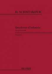 Quaderno d'infanzia : für Klavier - Dmitri Shostakovitch / Schostakowitsch