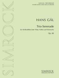 Trio-Serenade op.88 für Altblockflöte (Flöte), Violine und Violoncello - Hans Gal