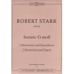 CFS1430 Sonate g-Moll op.49 - für 2 Klarinetten - Robert Stark