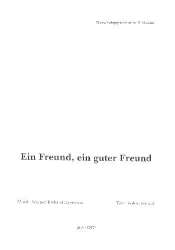 Ein Freund ein guter Freund : - Werner Richard Heymann