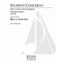 Student Concerto No. 2, Op. 13 in G Major - Friedrich Seitz