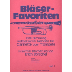 Bläser Favoriten 1 - Melodie-Stimme in B -Diverse / Arr.Erich Börschel
